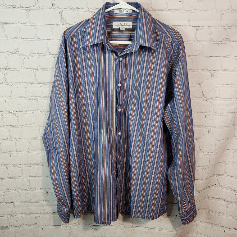 Men's Enro 1919 longsleeve button-down shirt, size Large